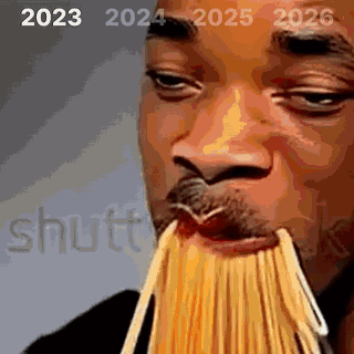 Will Smith eating spaghetti, 2023 to 2026